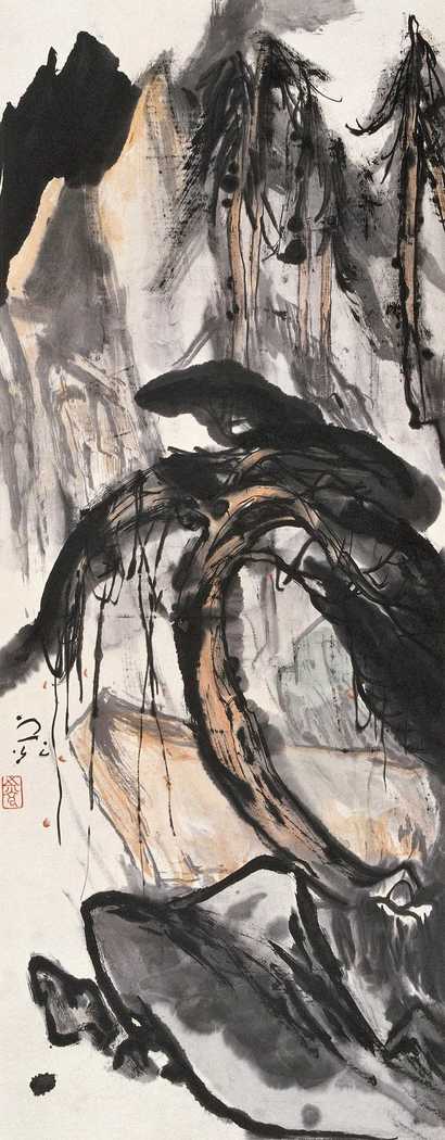 谢之光 参天林木 立轴